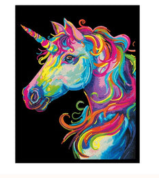 Diamond Painting Neon Einhorn