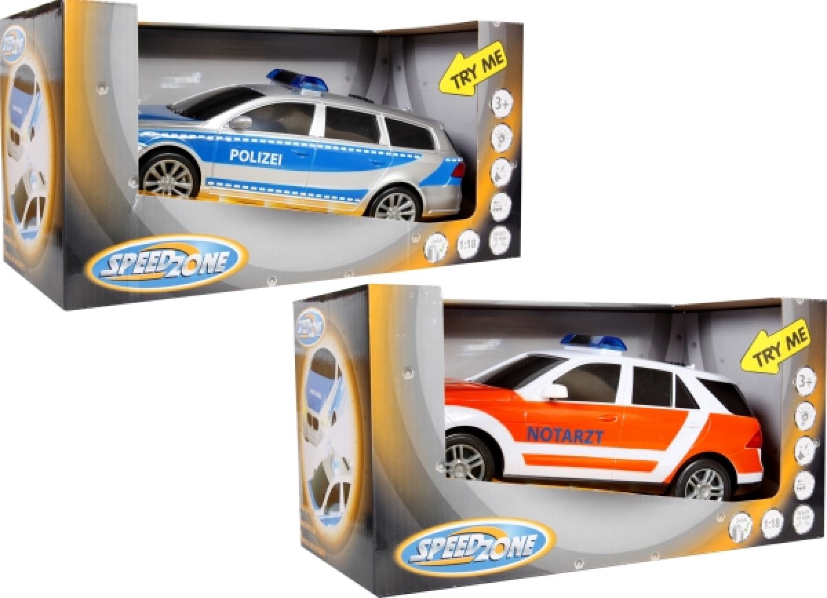 Speed Zone Einsatzfahrzeuge 1:18 Licht und Sound - Bild 1