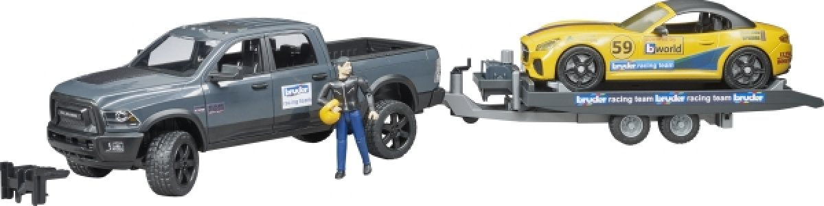 Bruder 02504 Power Wagon und Roadster Racing Team 1:16 - Bild 1