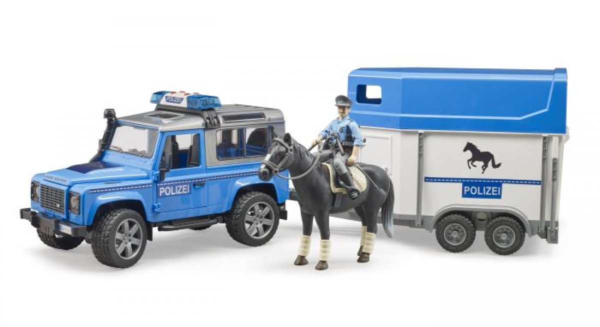 Bruder 02588 Land Rover Defender Polizeifahrzeug - Bild 1
