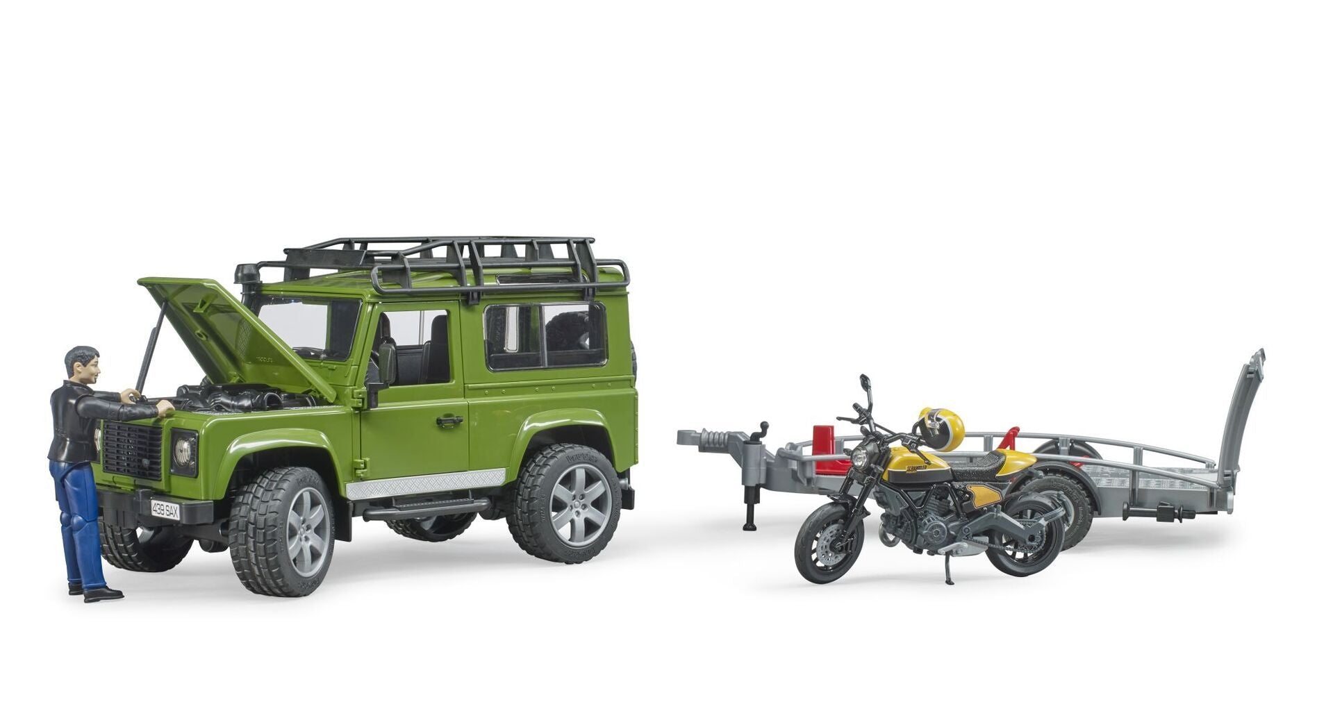 Bruder 02589 Land Rover Defender mit Anhänger - Bild 3