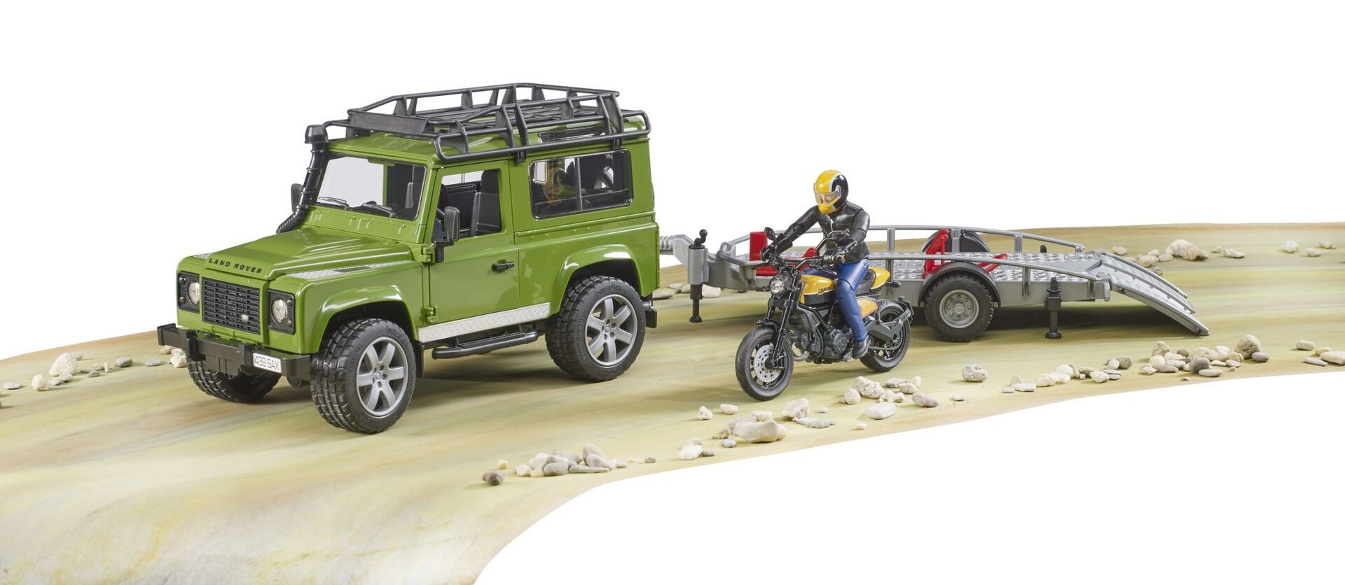 Bruder 02589 Land Rover Defender mit Anhänger - Bild 5