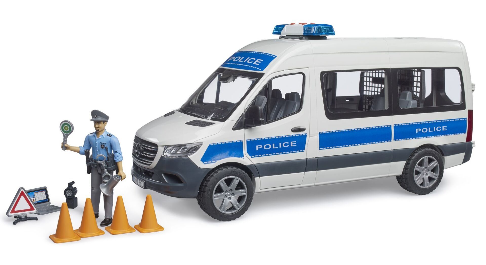 Bruder 02683 MB Sprinter Polizei Einsatzfahrzeug L+S - Bild 1