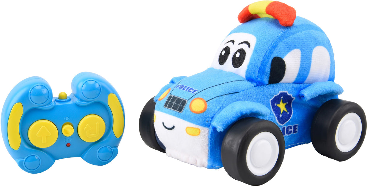 Spielmaus Baby R/C Plüsch Polizei Fahrzeug 2.4 Ghz