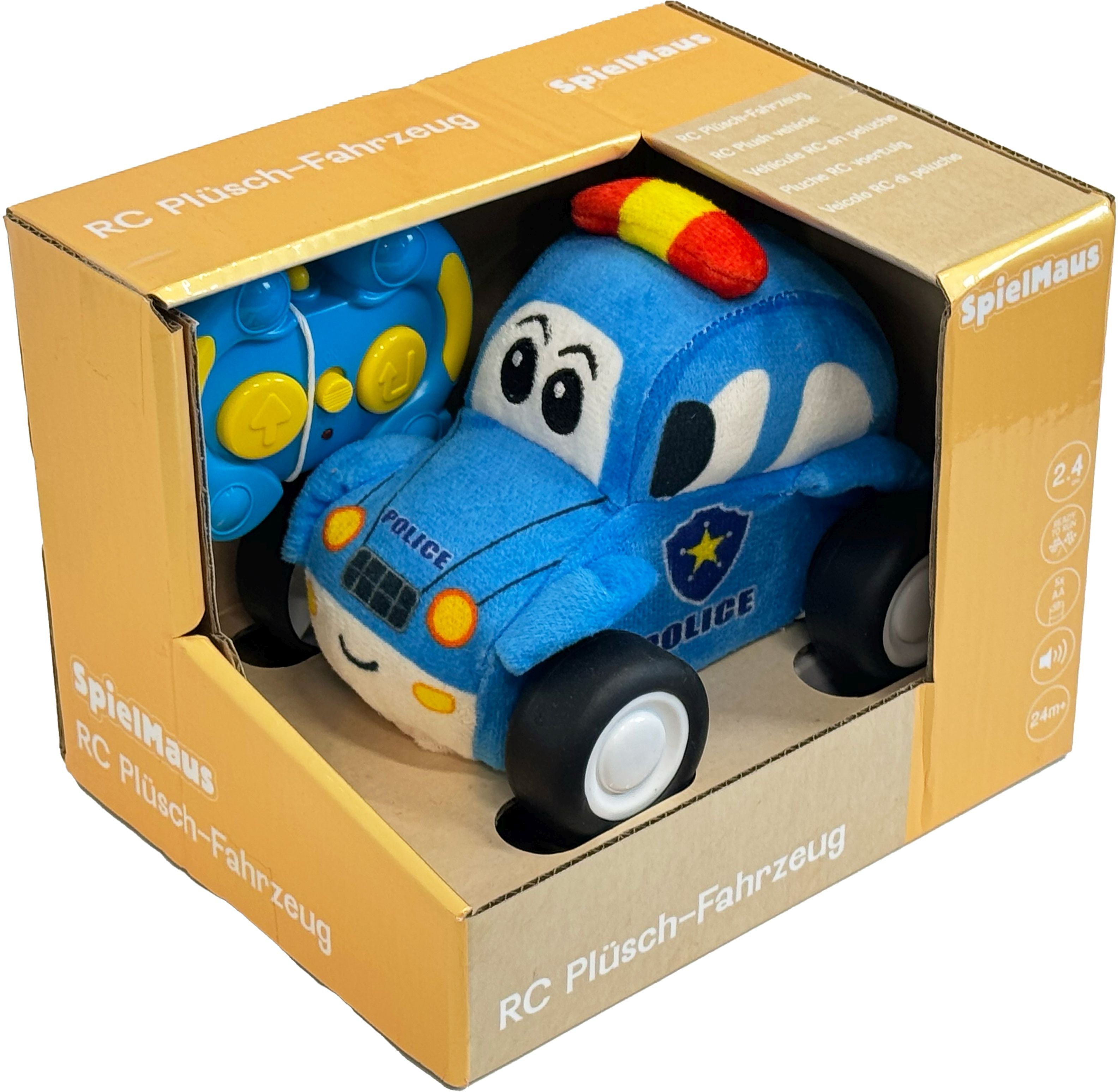 Spielmaus Baby R/C Plüsch Polizei Fahrzeug 2.4 Ghz - Bild 2