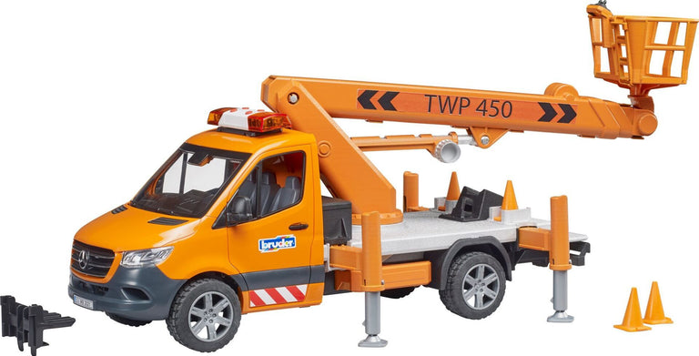 Bruder 02679 MB Sprinter Arbeitsbühne mit L+S