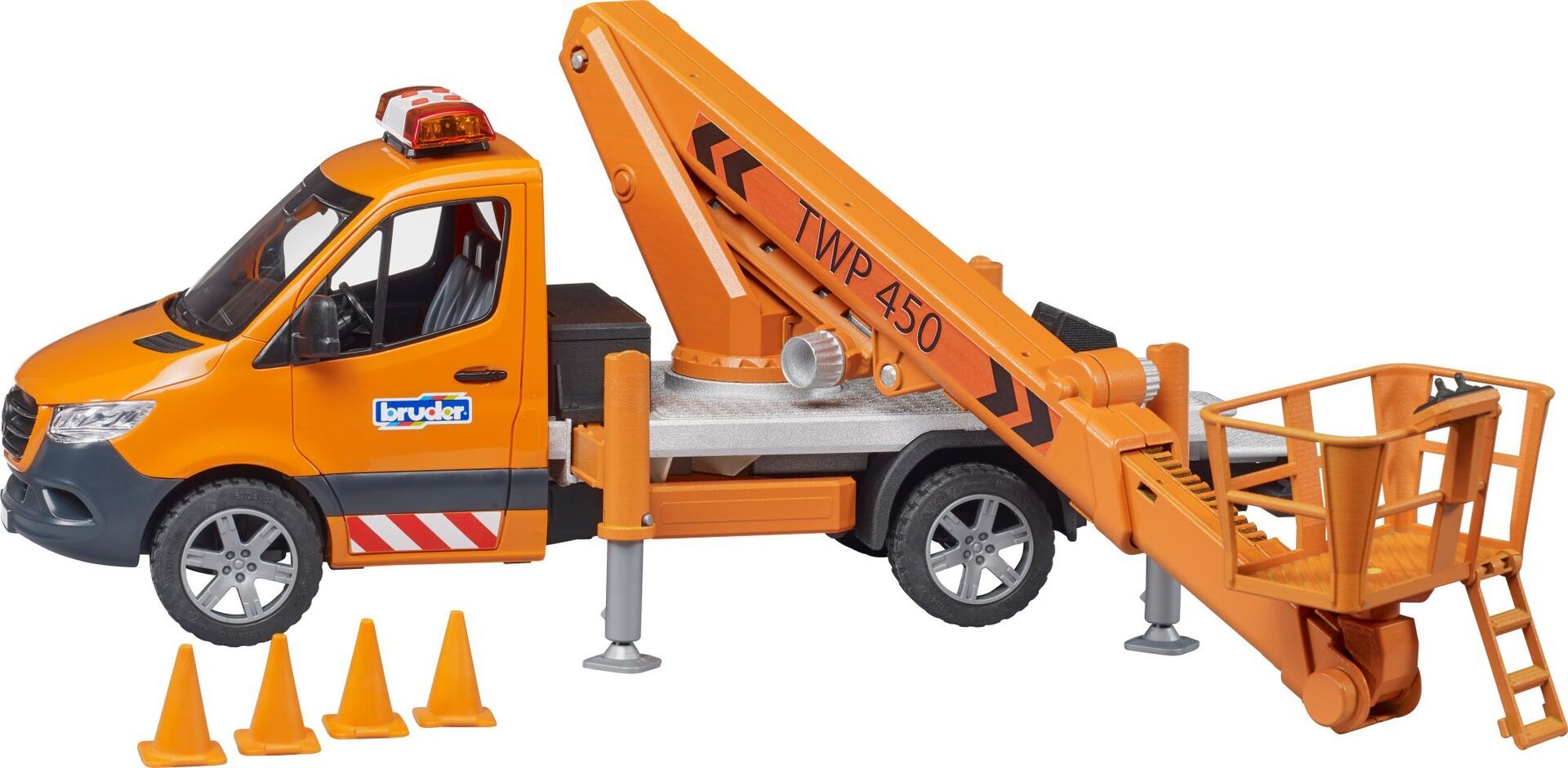 Bruder 02679 MB Sprinter Arbeitsbühne mit L+S - Bild 6