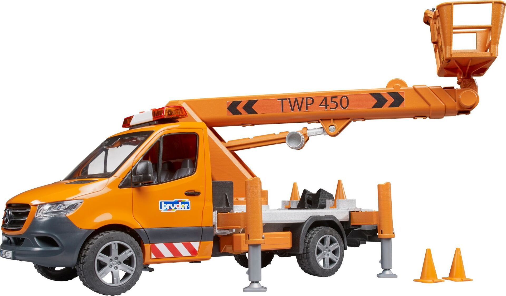 Bruder 02679 MB Sprinter Arbeitsbühne mit L+S - Bild 8