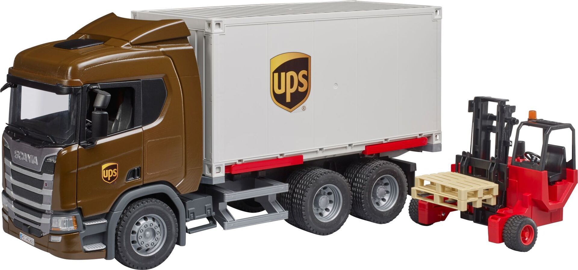 Bruder 03582 Scania Super 560R UPS Logistik-LKW - Bild 1