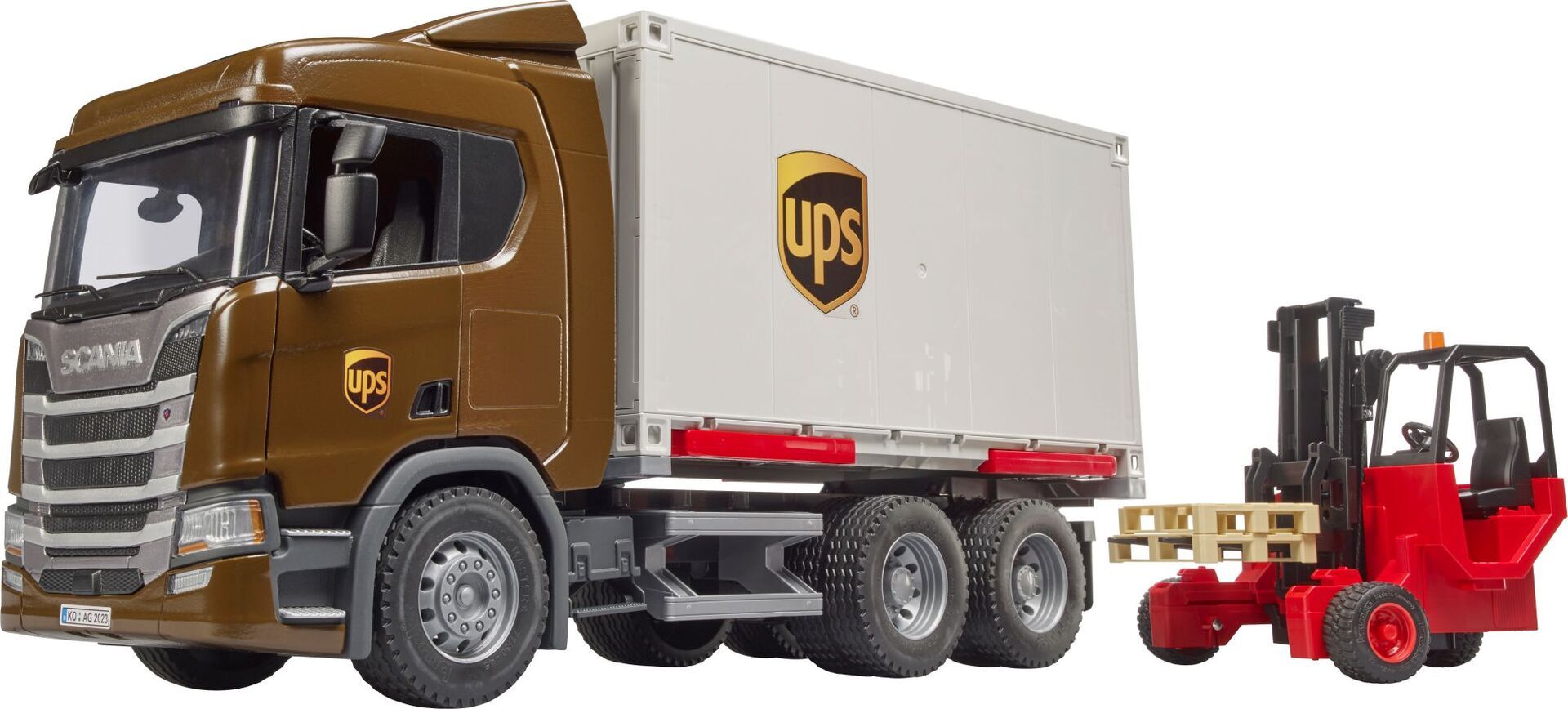 Bruder 03582 Scania Super 560R UPS Logistik-LKW - Bild 8