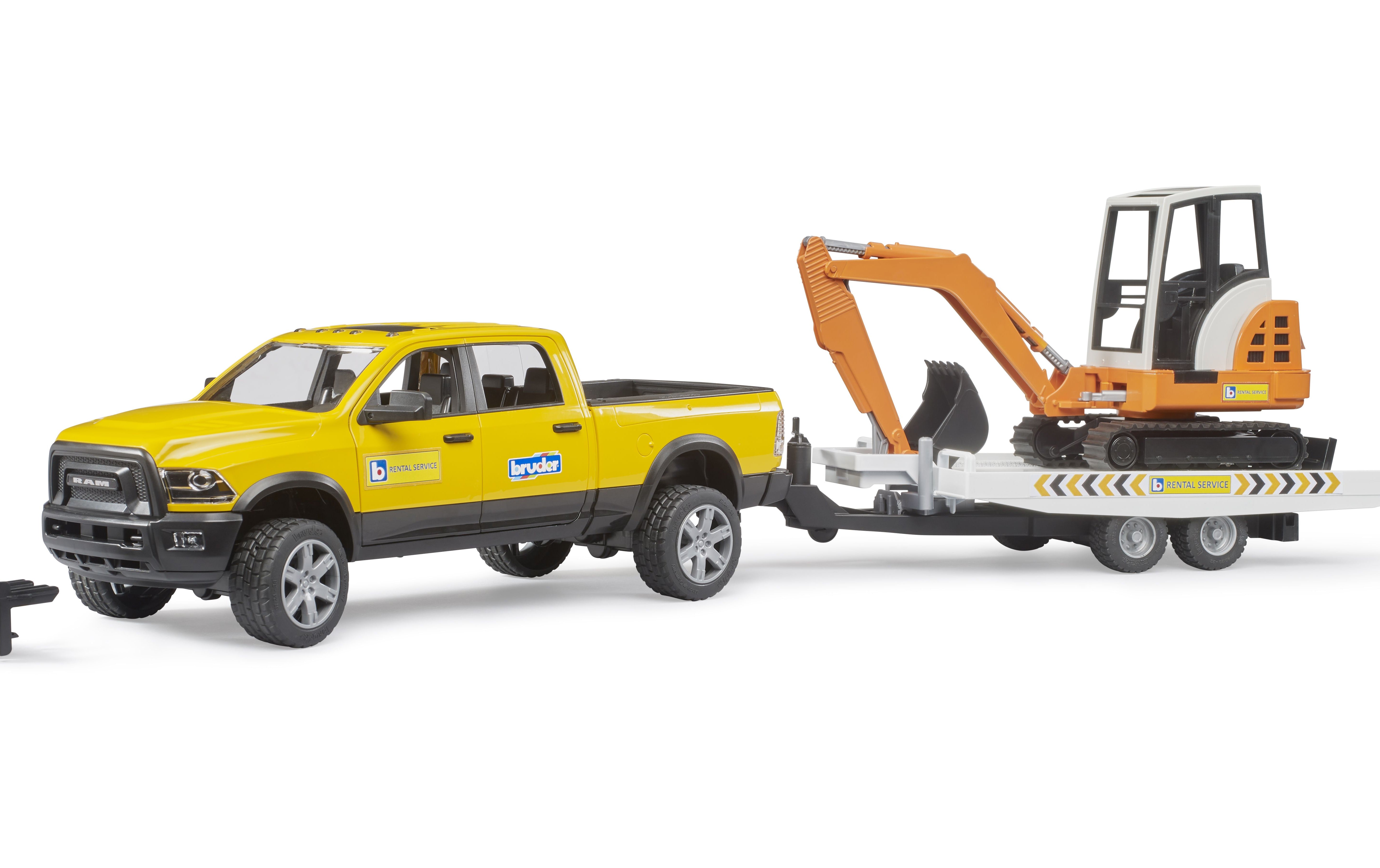 Bruder 02546 RAM 2500 Power Wagon service + Minibagger - Bild 1
