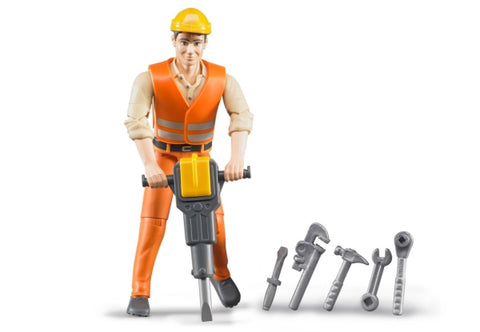 Bruder 60020 Bauarbeiter mit Zubehör