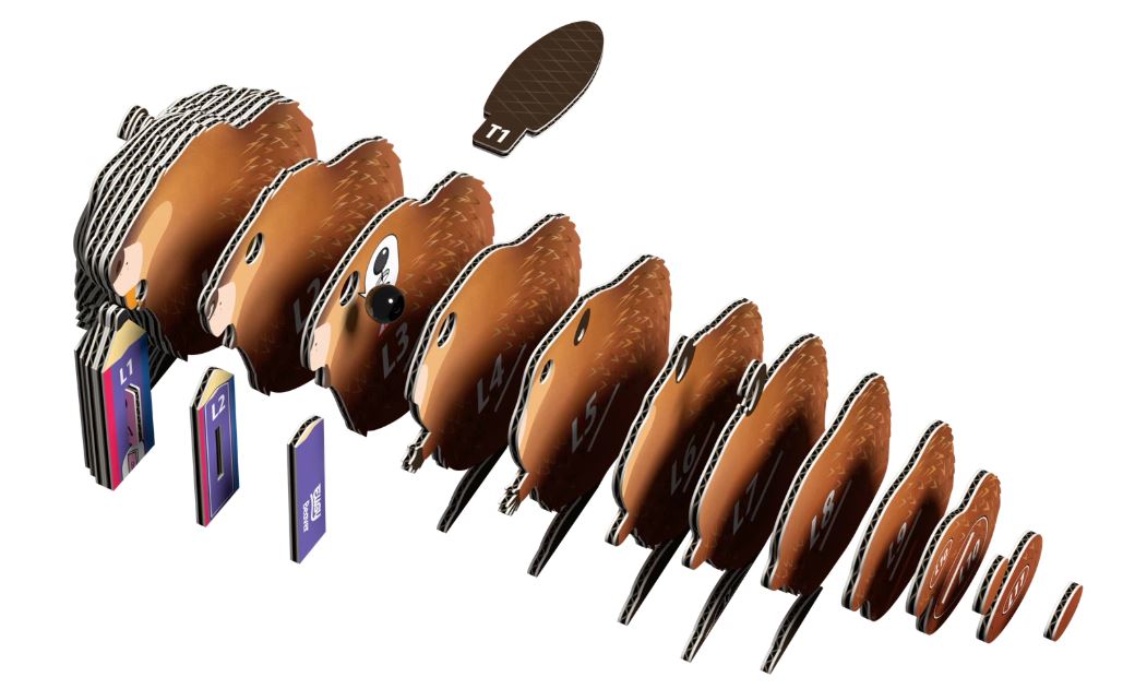 3D Bastelset Biber - Bild 3