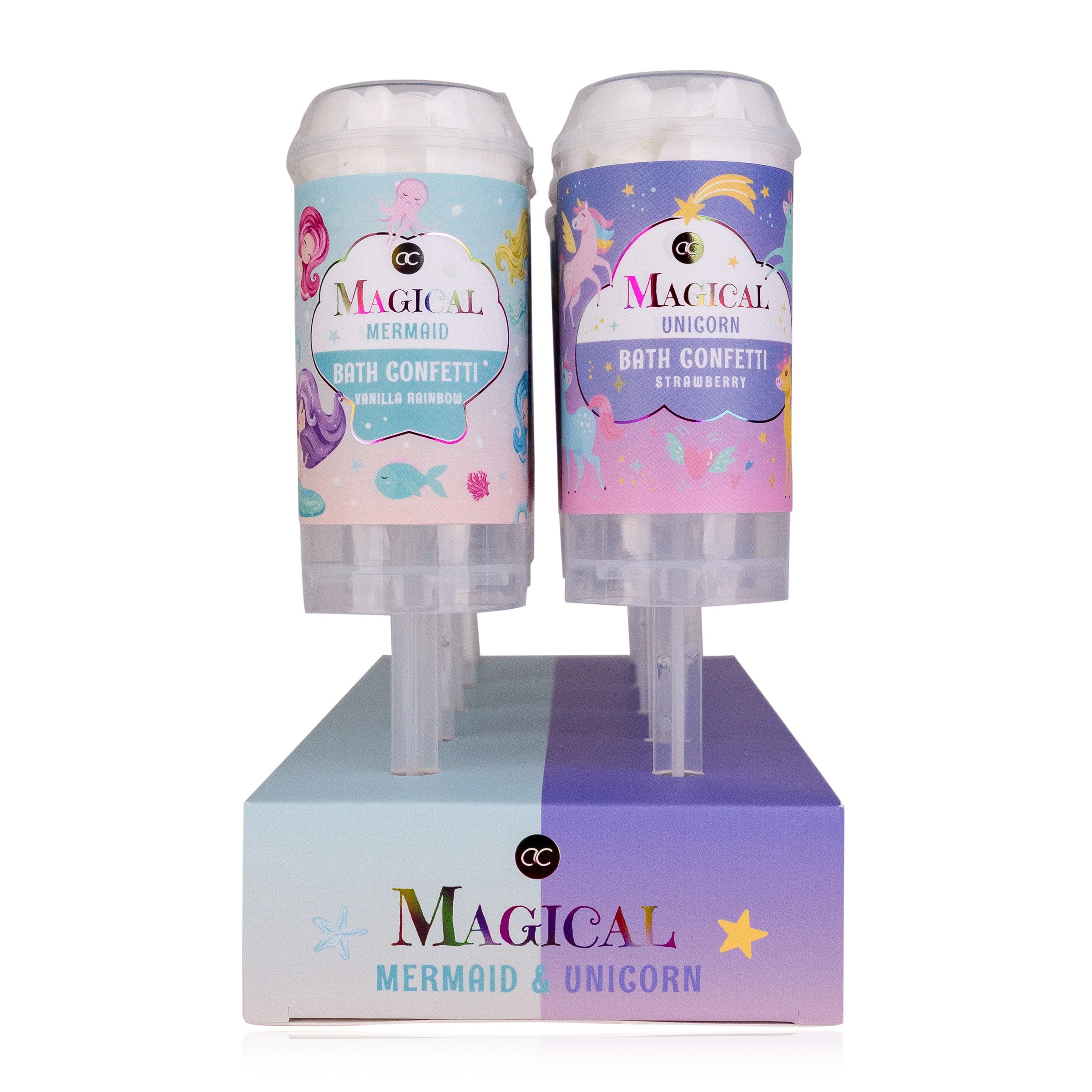 Badekonfetti Magical Unicorn Mermaid Push Pop - Bild 1
