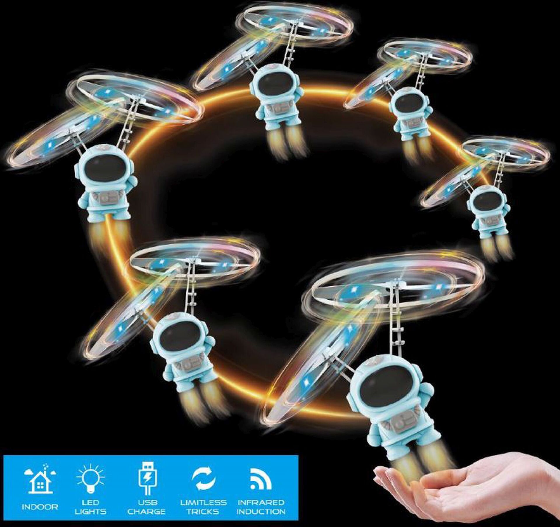 Flying Spaceman blue USB - Bild 2