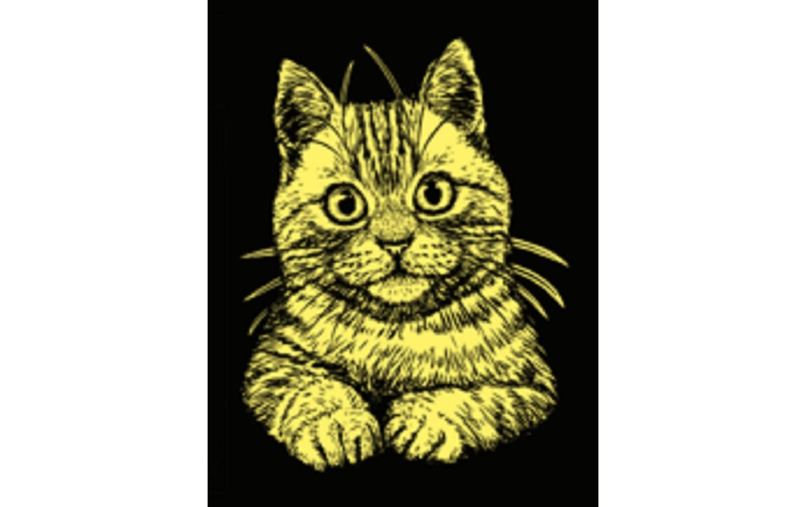 TataRuga Samtbild zum Ausmalen A4 Katze - Bild 2
