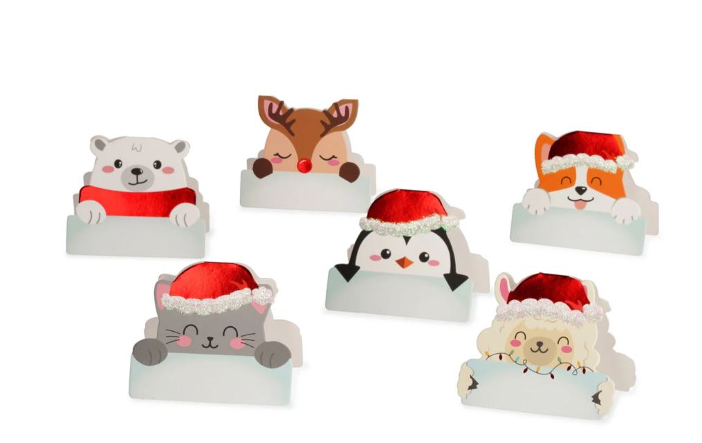 Set mit 12 Tischkarten Christmas Edition - Bild 2