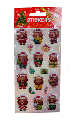 Sticker Puffy Xmas Bears - Bild 1