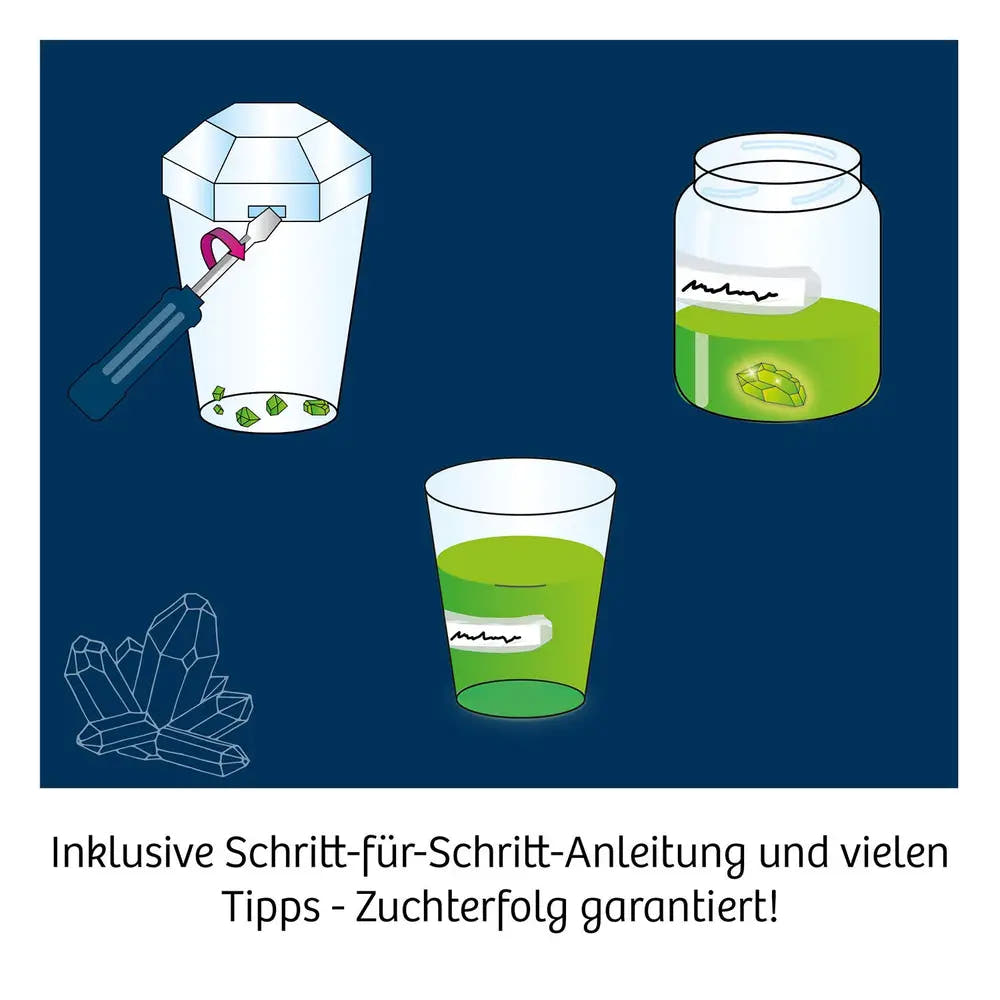 Mini Kristalle züchten grün - Bild 3