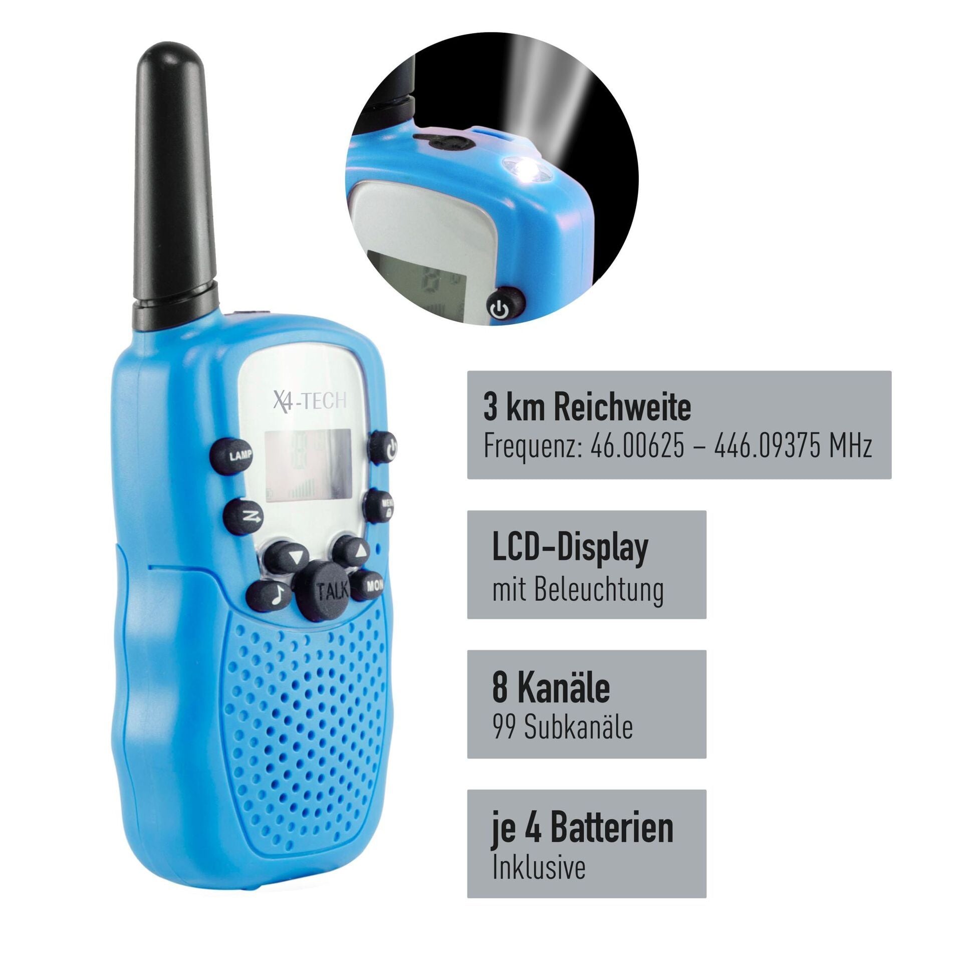 Walkie -Talkie X4 -Tech blau - Bild 4