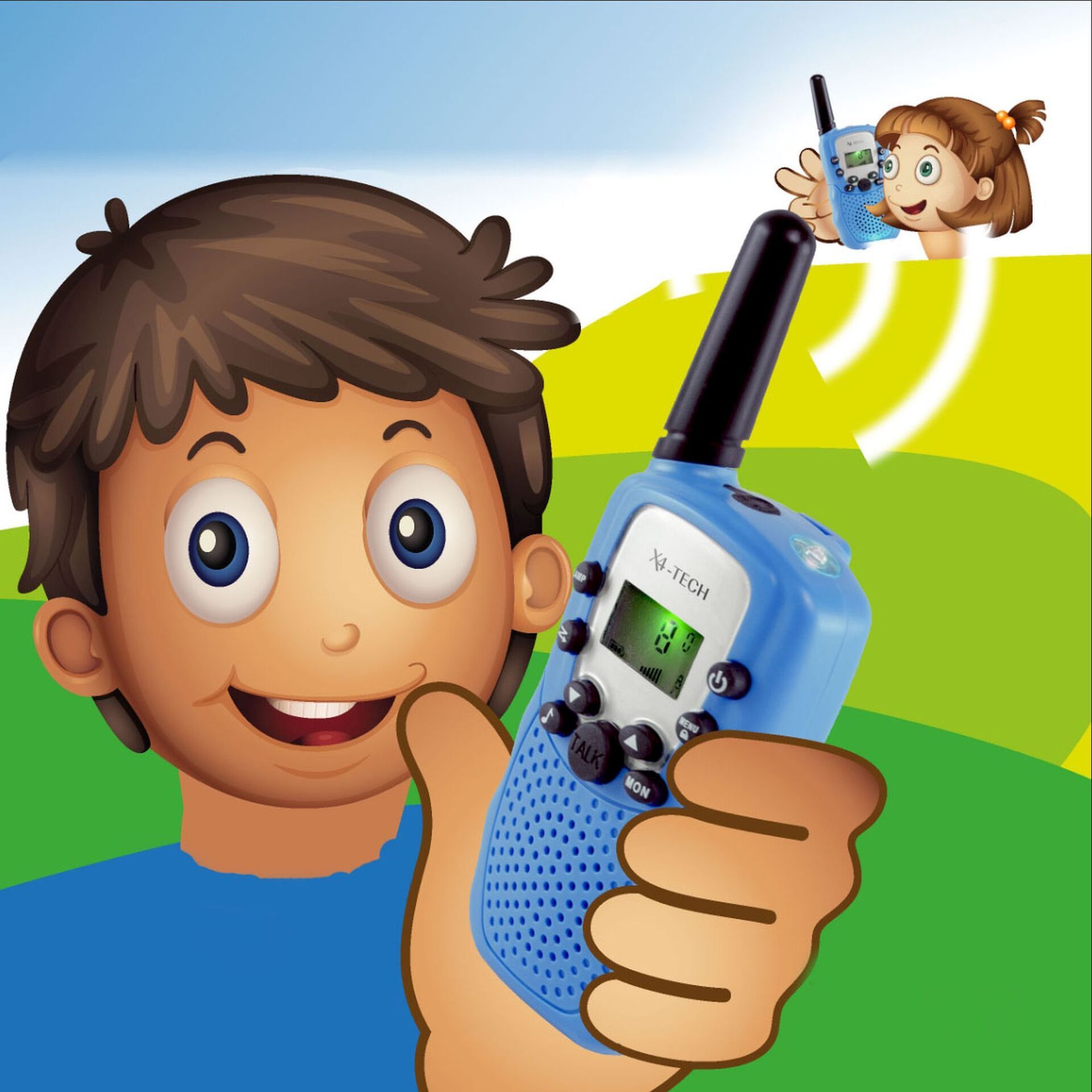 Walkie -Talkie X4 -Tech blau - Bild 5