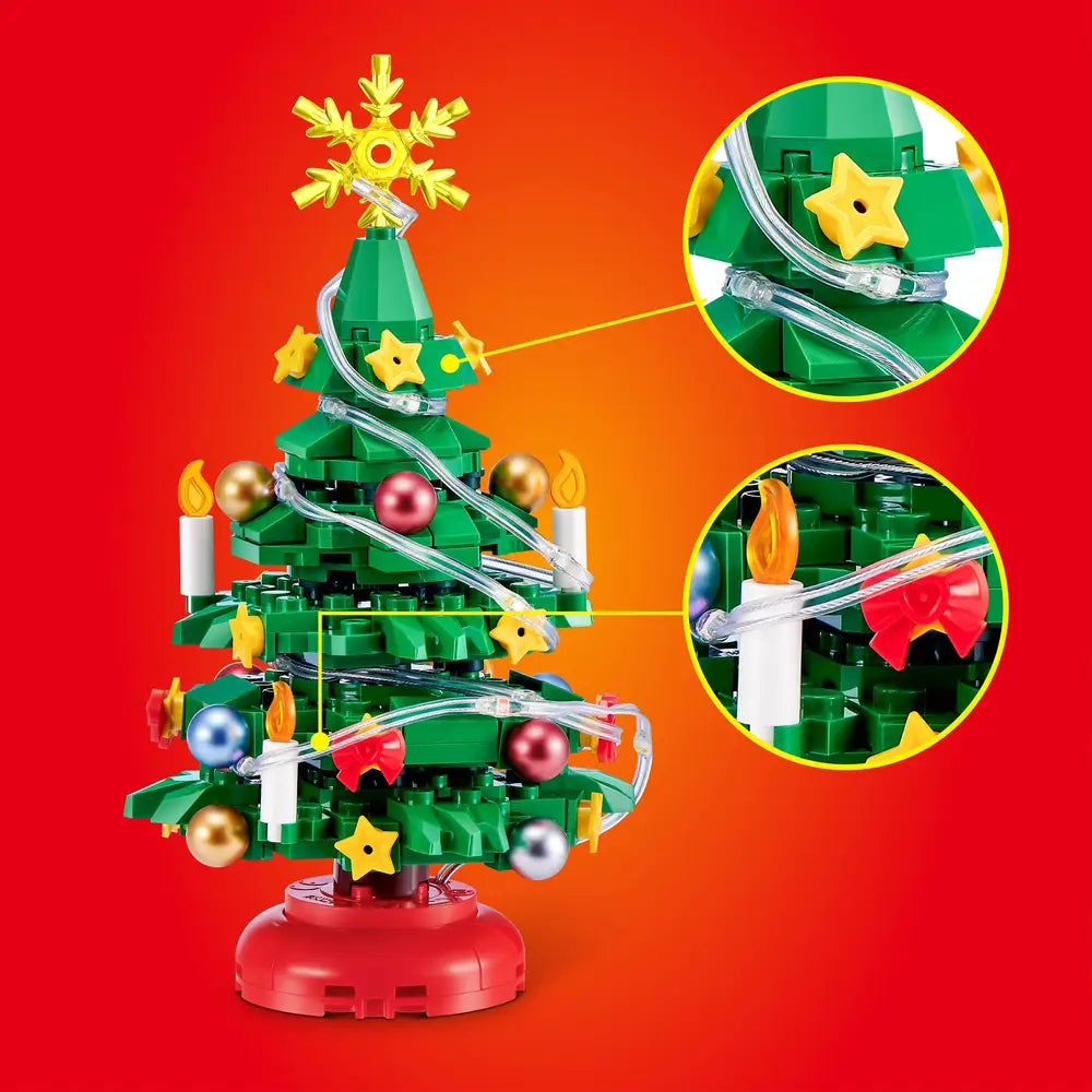 ZURU MAX Weihnachtsbaum mit LED, 185 Klemmbausteine - Bild 2