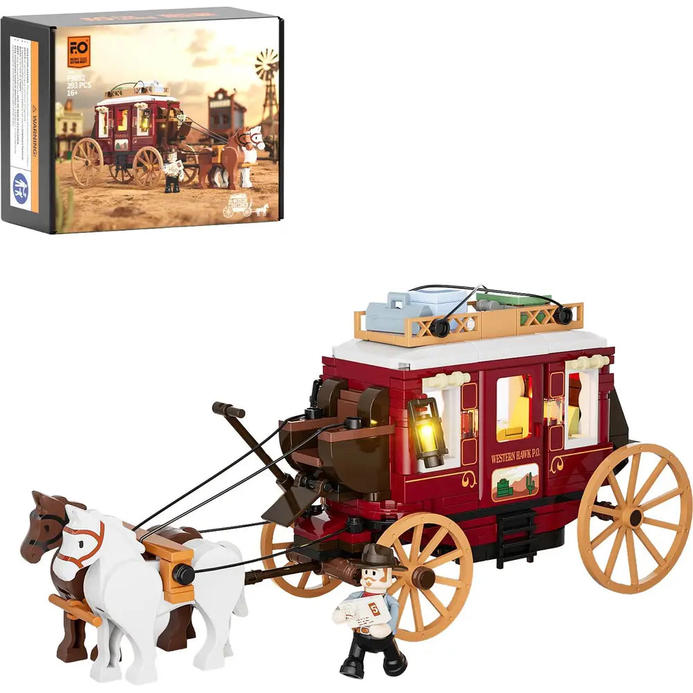 Lumibricks Western-Postkutsche mit Beleuchtung - Bild 1