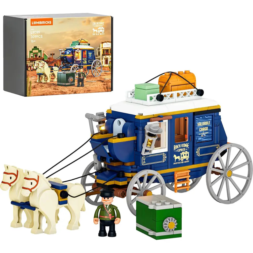 Lumibricks Schatzpostkutsche mit Beleuchtung - Bild 1