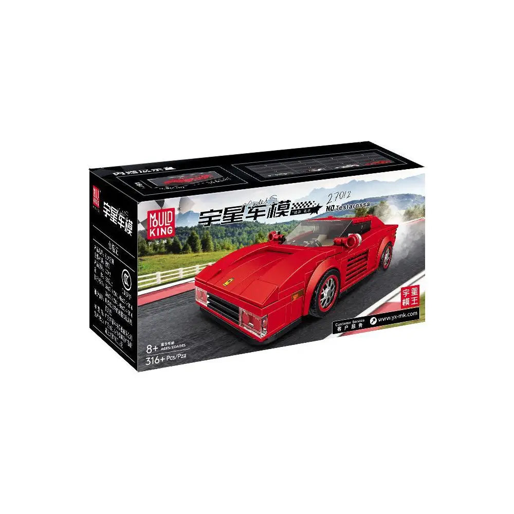 Mould King Testarossa Sportwagen mit Vitrine 27012 - Bild 2