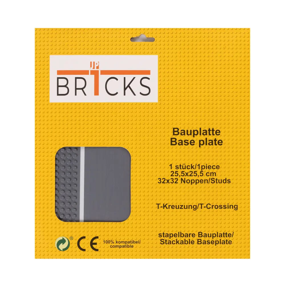 Br1cks Strassenplatte T-Kreuzung, 32 × 32 Noppen - Bild 1