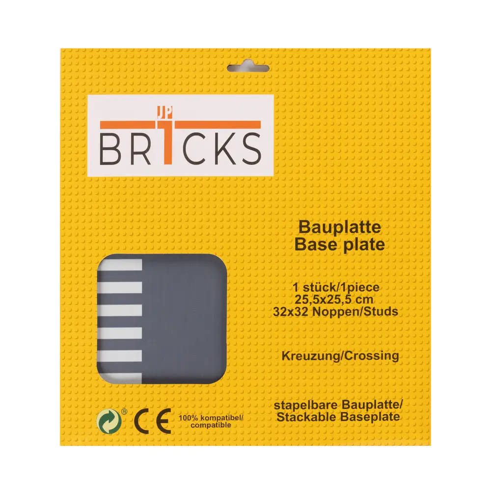 Br1cks Strassenplatte Kreuzung, 32 × 32 Noppen - Bild 1