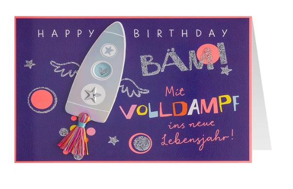 Geburtstagskarte Happy Birthday - Bild 1