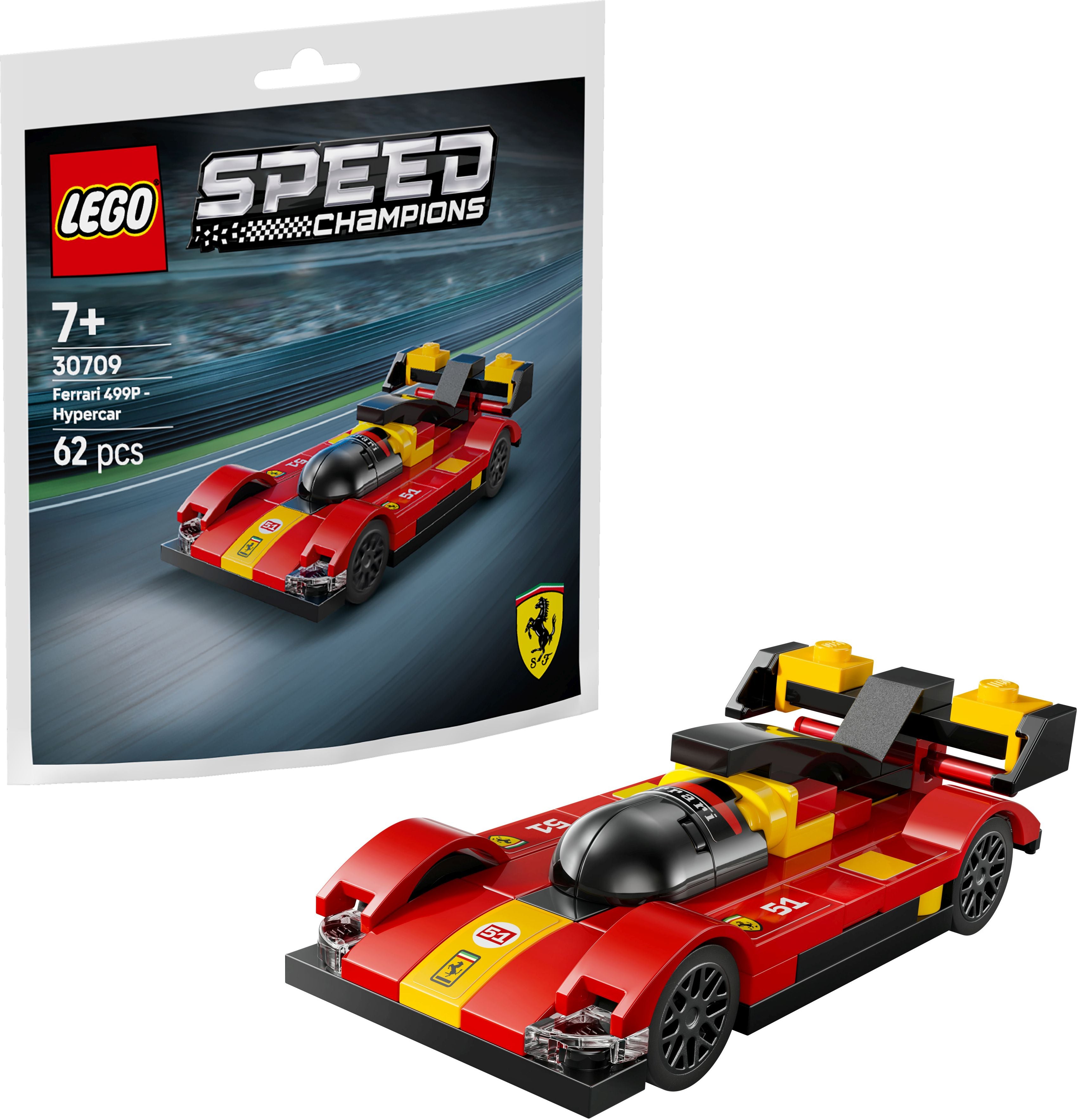 LEGO Speed Champions Ferrari 499P Supersportwagen 30709 - Bild 1