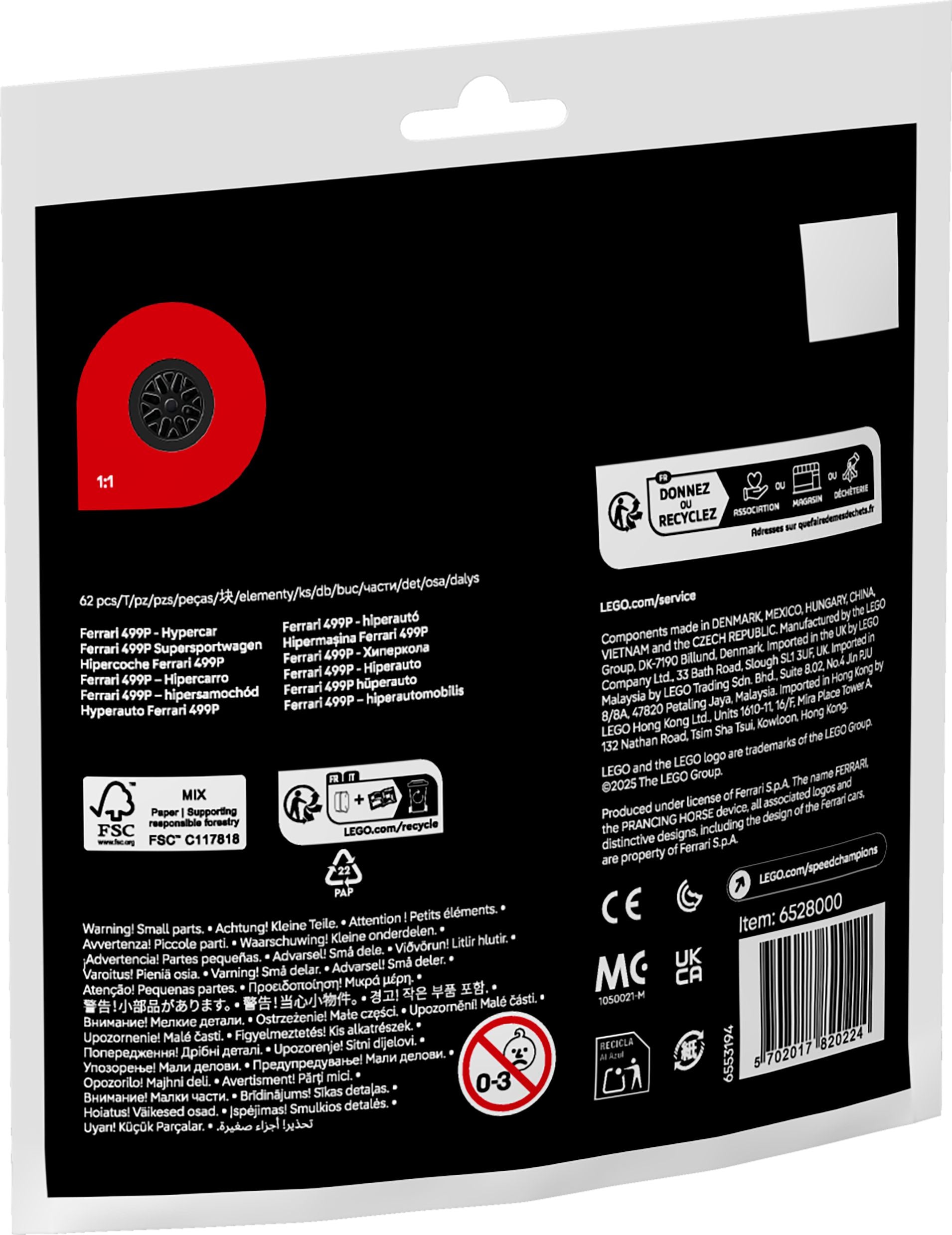 LEGO Speed Champions Ferrari 499P Supersportwagen 30709 - Bild 4