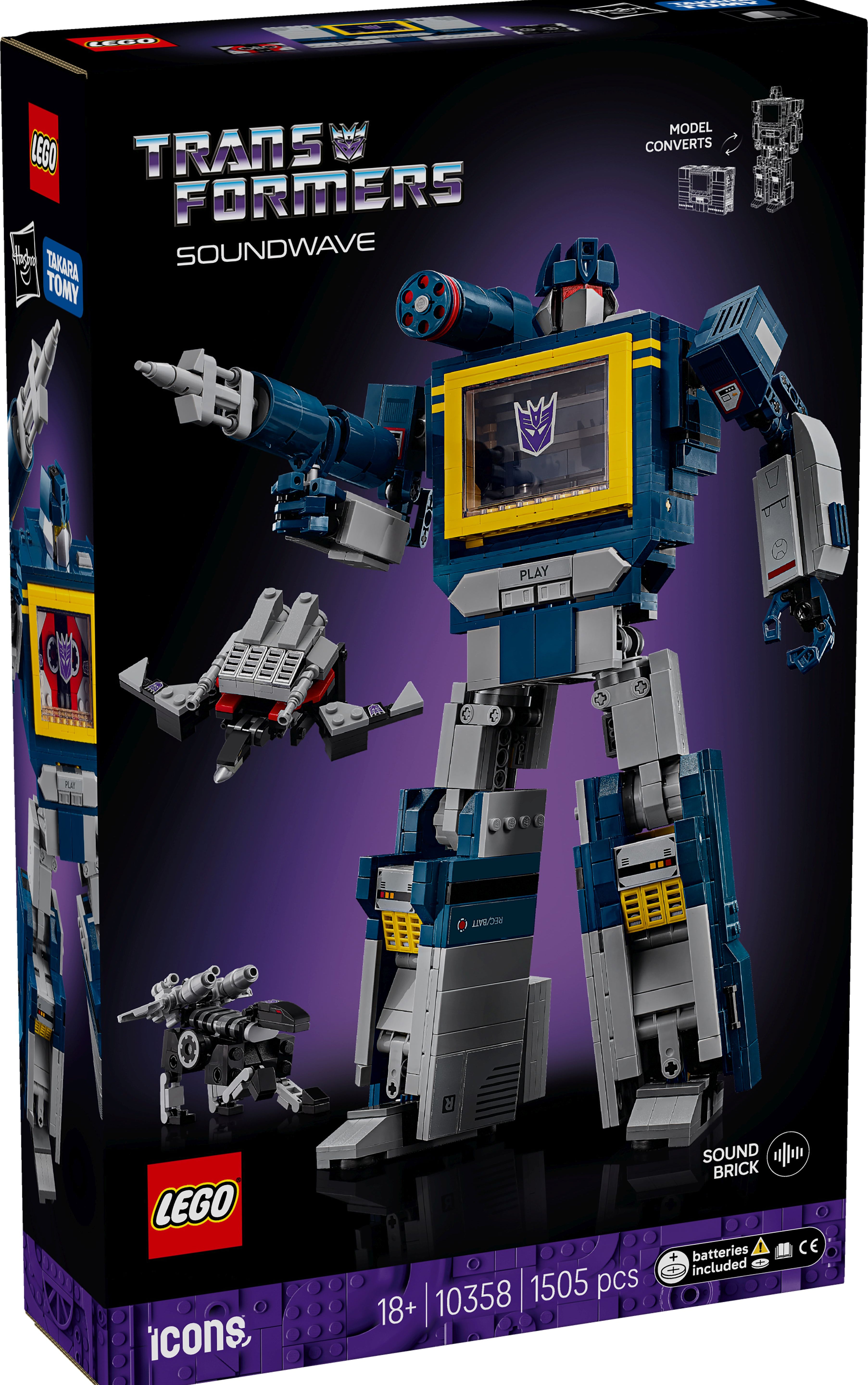 LEGO Icons Transformers: Soundwave 10358 - Bild 1