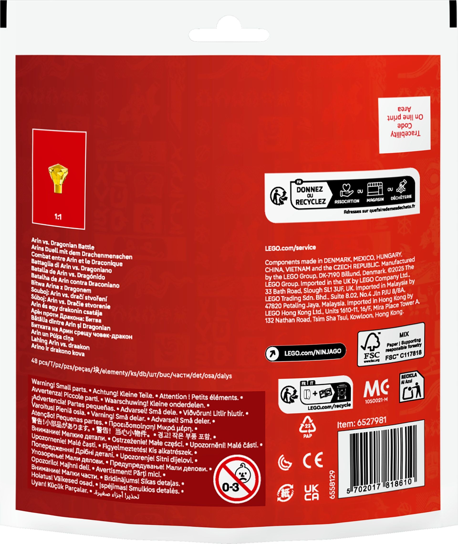 LEGO Ninjago Arins Duell mit dem Drachenmenschen 30700 - Bild 4