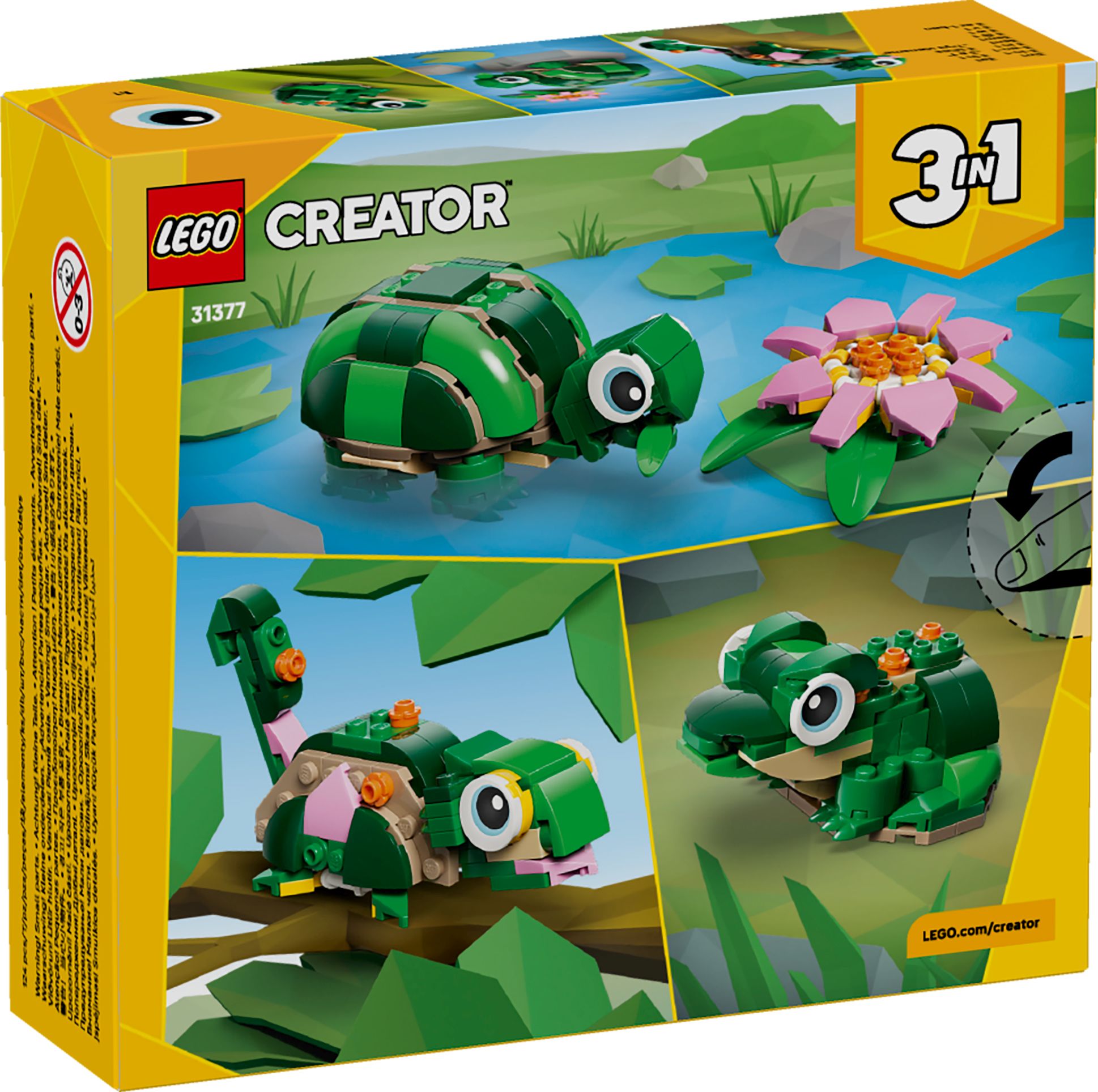 LEGO Creator 3-in-1 Schildkröte mit Seerose 31377 - Bild 5