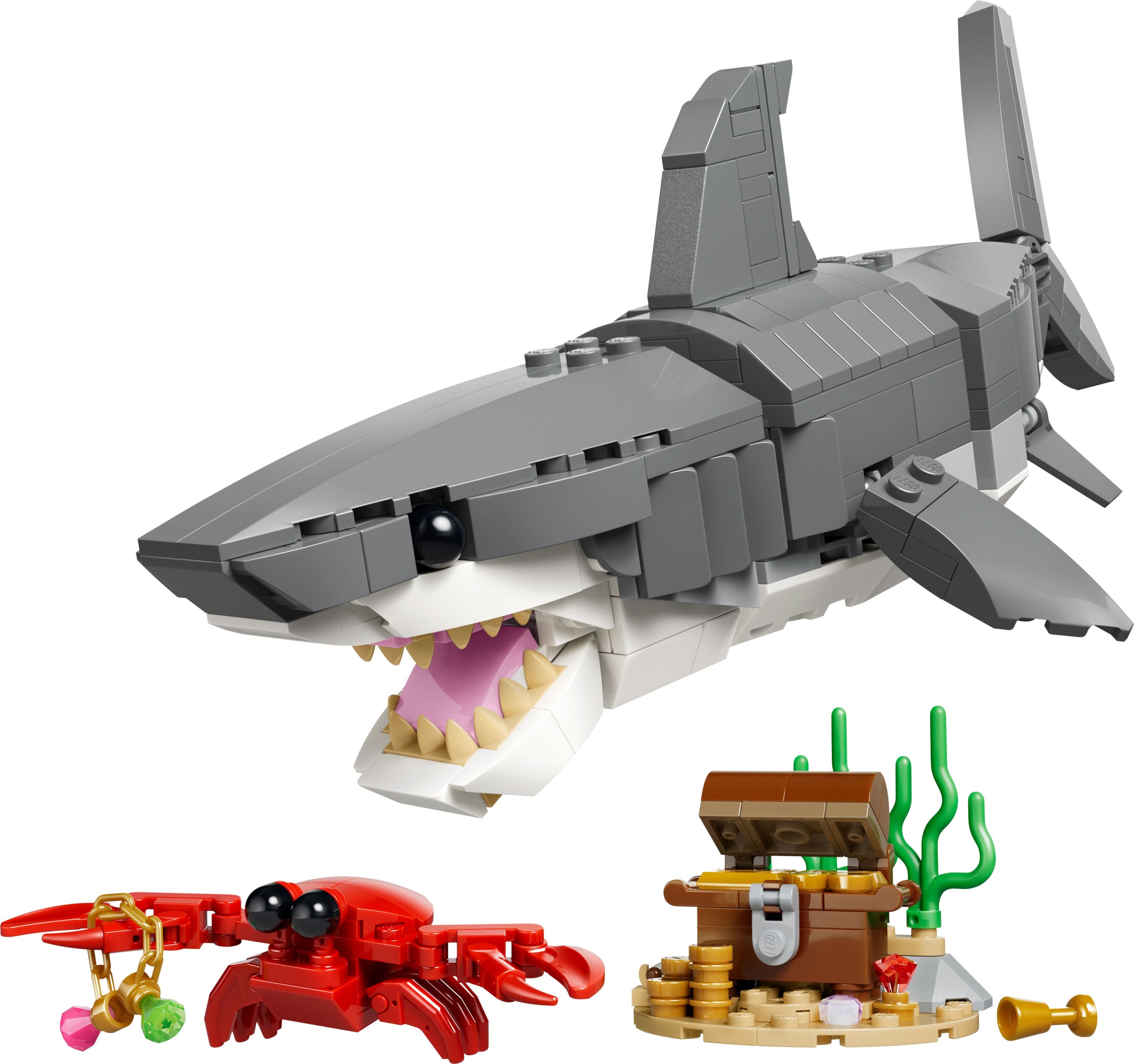 LEGO Creator 3-in-1 Wilder Hai mit Schatztruhe 31381 - Bild 2