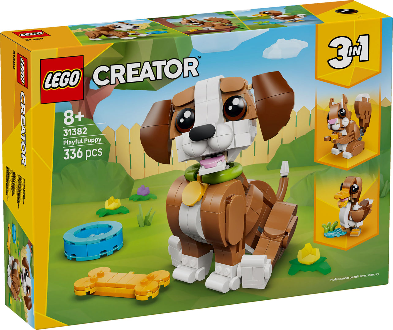 LEGO Creator 3-in-1 Niedliche Tiere: Verspielter Welpe 31382