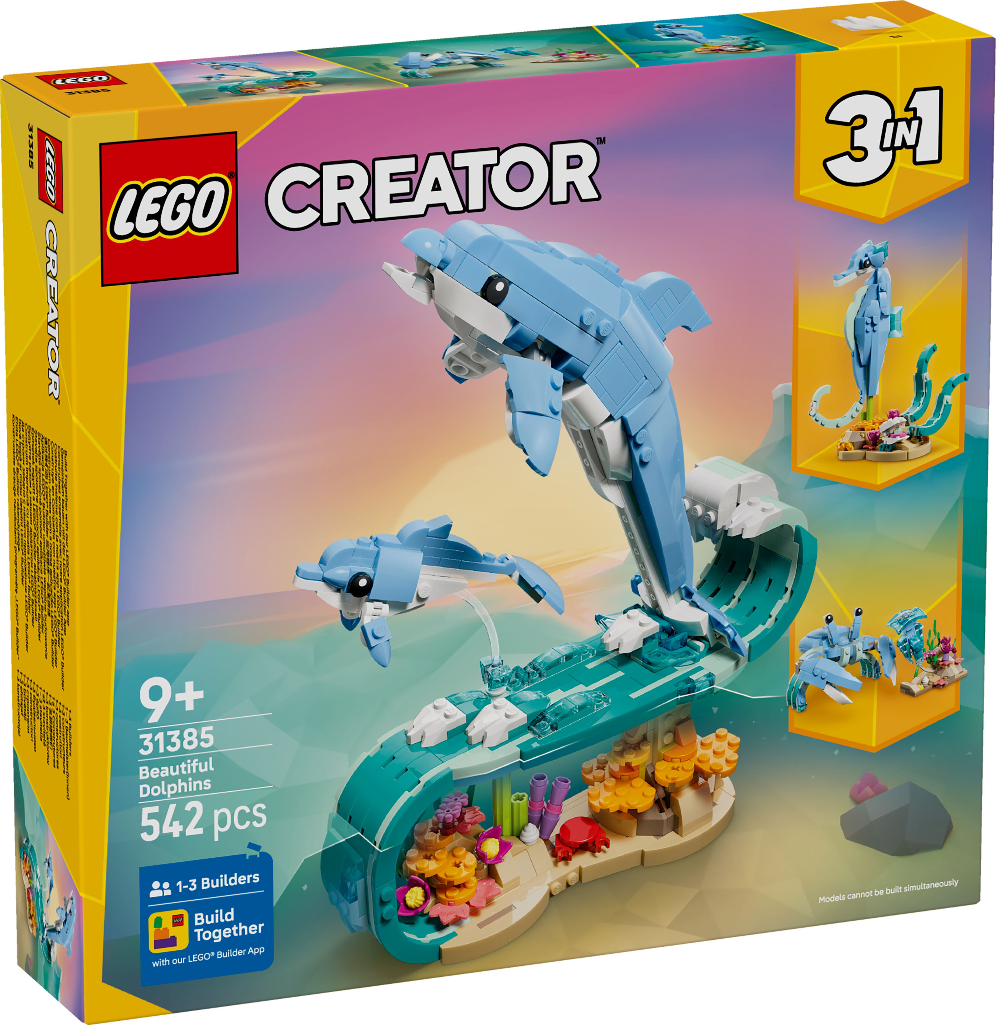 LEGO Creator 3-in-1 Meerestiere: Wunderschöne Delfine 31385 - Bild 9