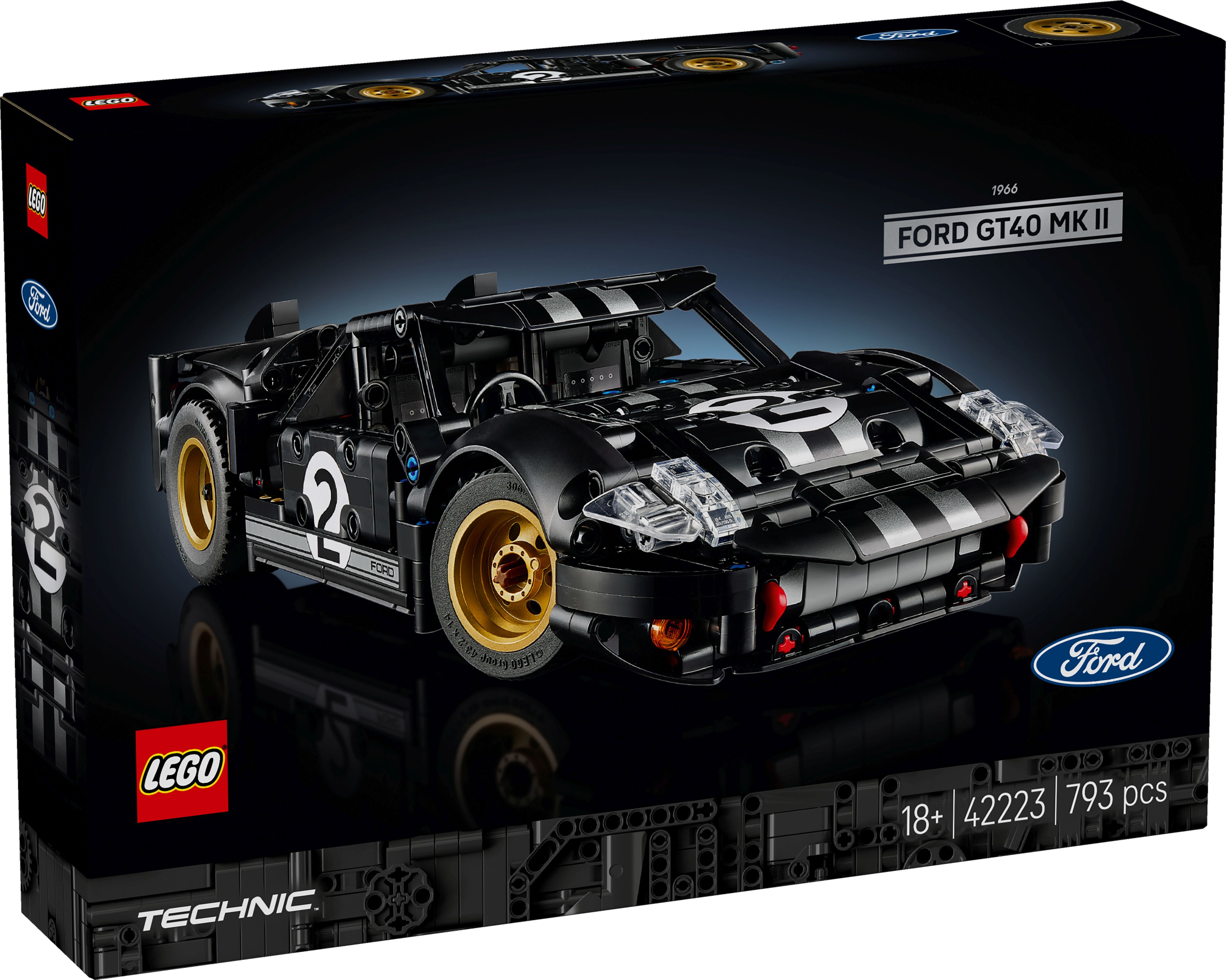 LEGO Technic 1966 Ford GT40 MKII Rennwagen 42223 - Bild 1