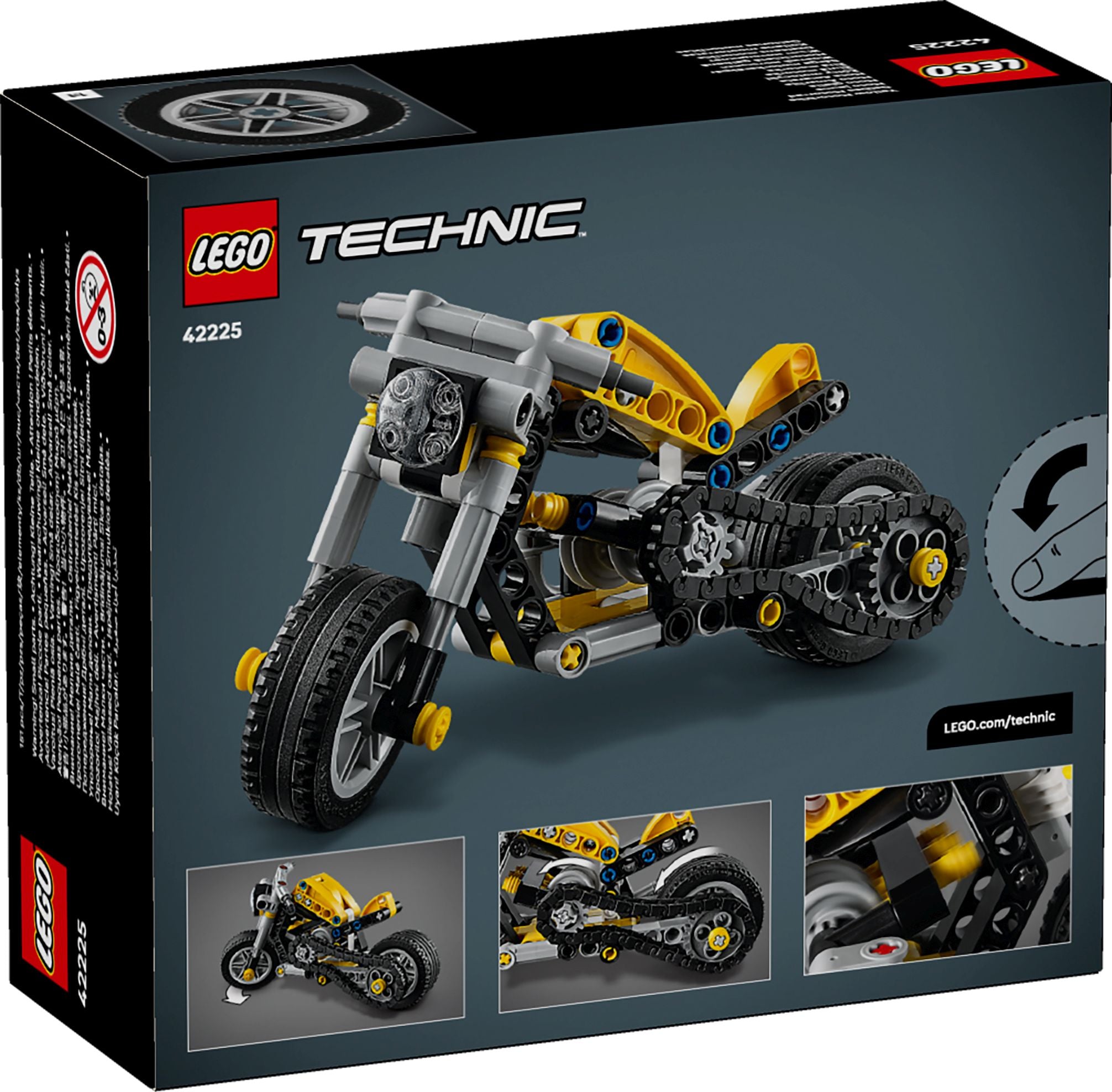 LEGO Technic 42225 Gelbes Motorrad - Bild 4