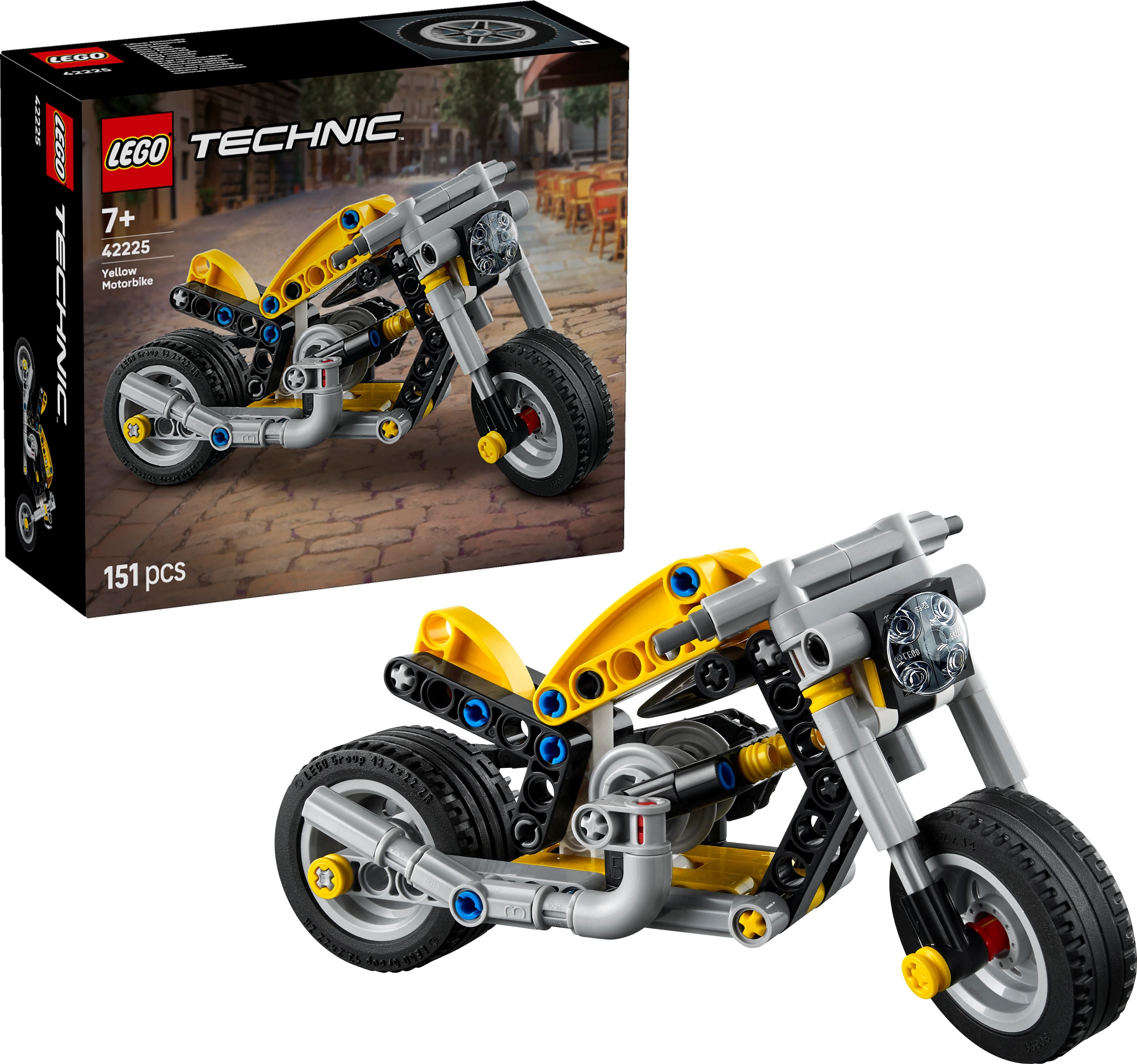 LEGO Technic 42225 Gelbes Motorrad - Bild 3