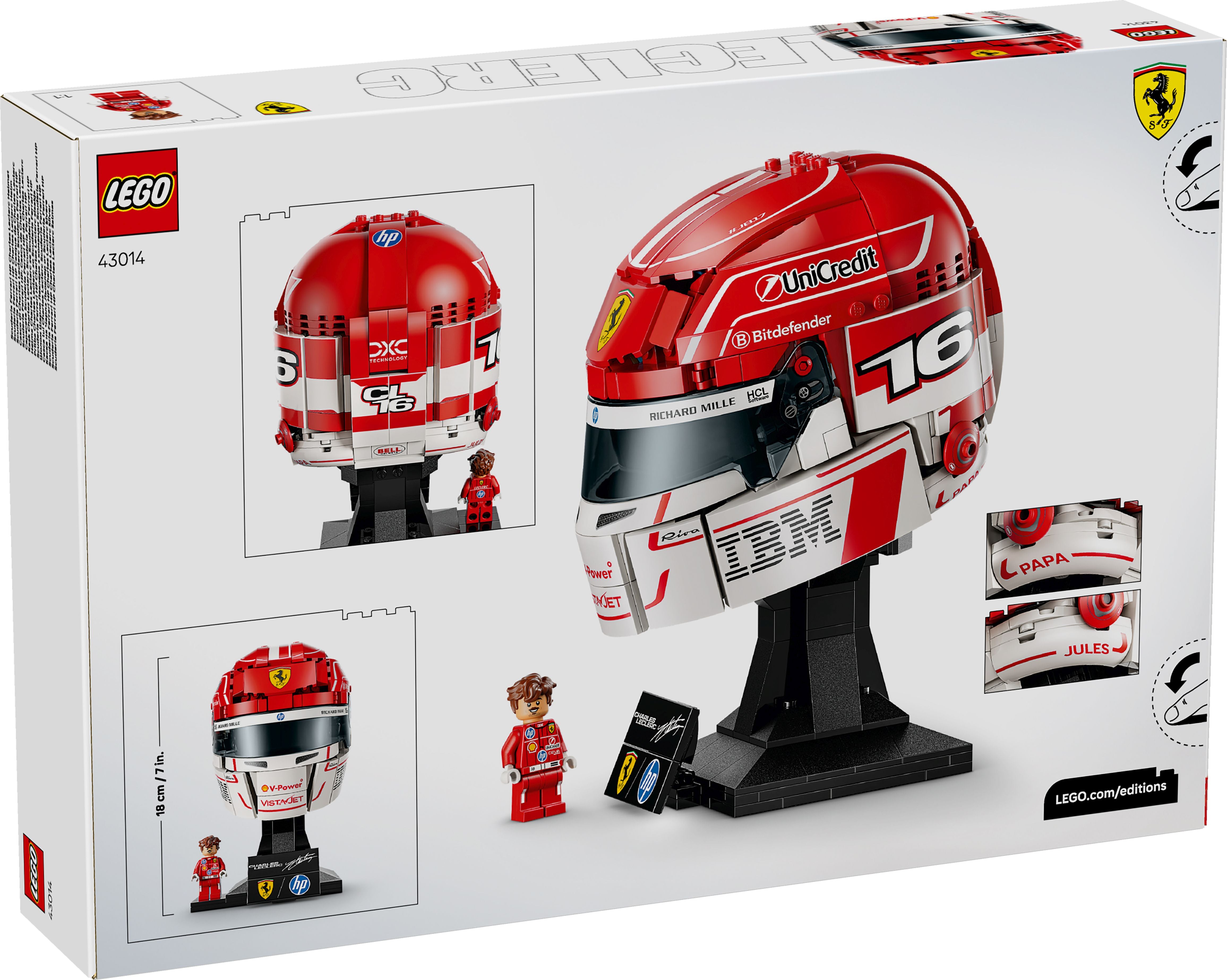 LEGO Special Editions 43014 Scuderia Ferrari HP Charles Leclerc Helm - Bild 9