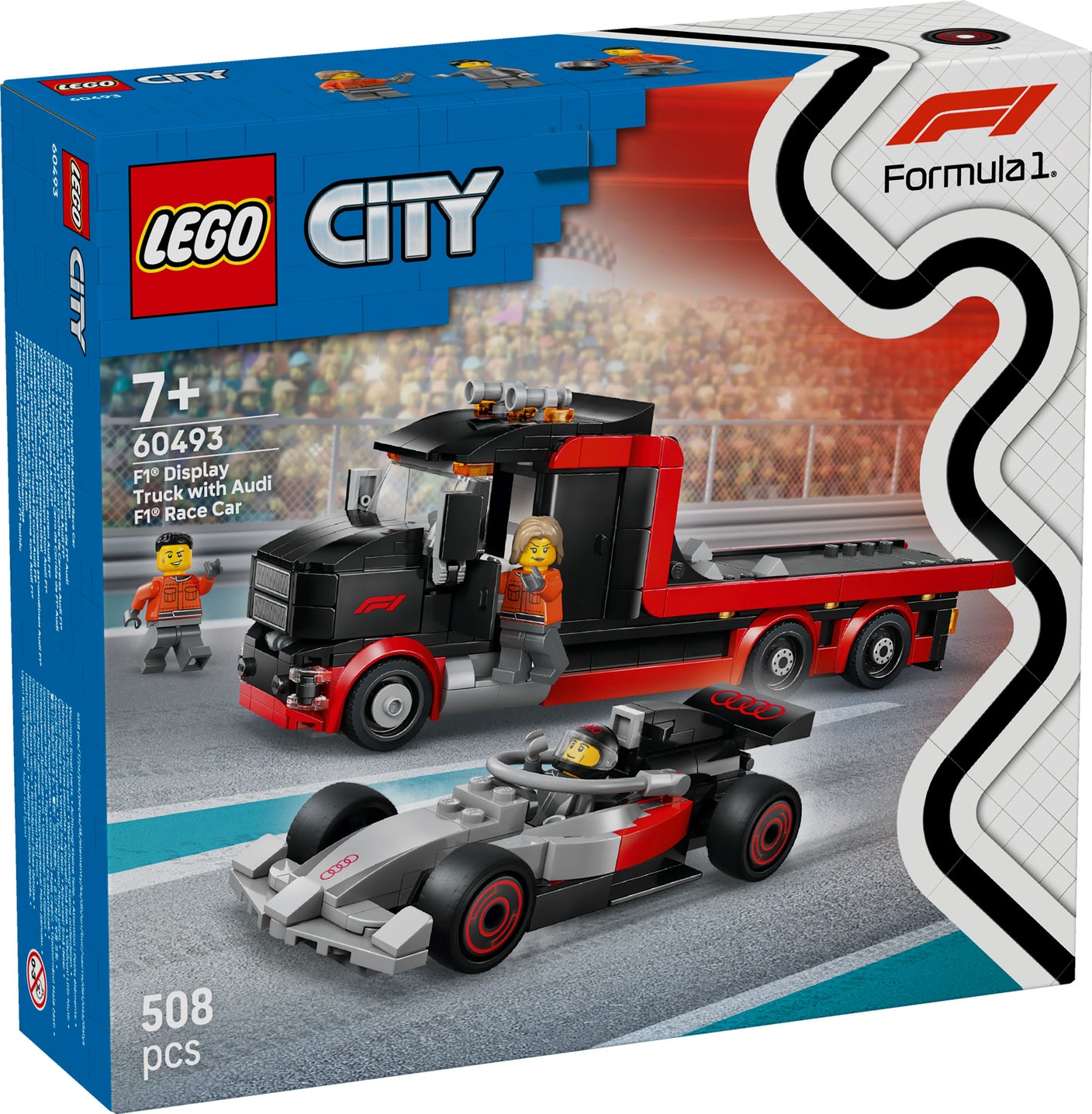 LEGO City 60493 F1 Truck mit Audi F1 Rennwagen