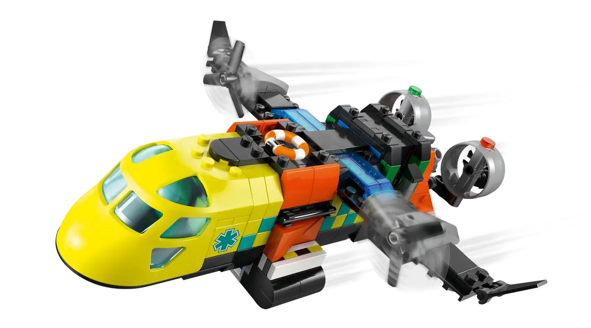 LEGO City Kombinationsset mit Flugzeug, Wartungsfahrzeug und Luftkissenboot 60505 - Bild 3