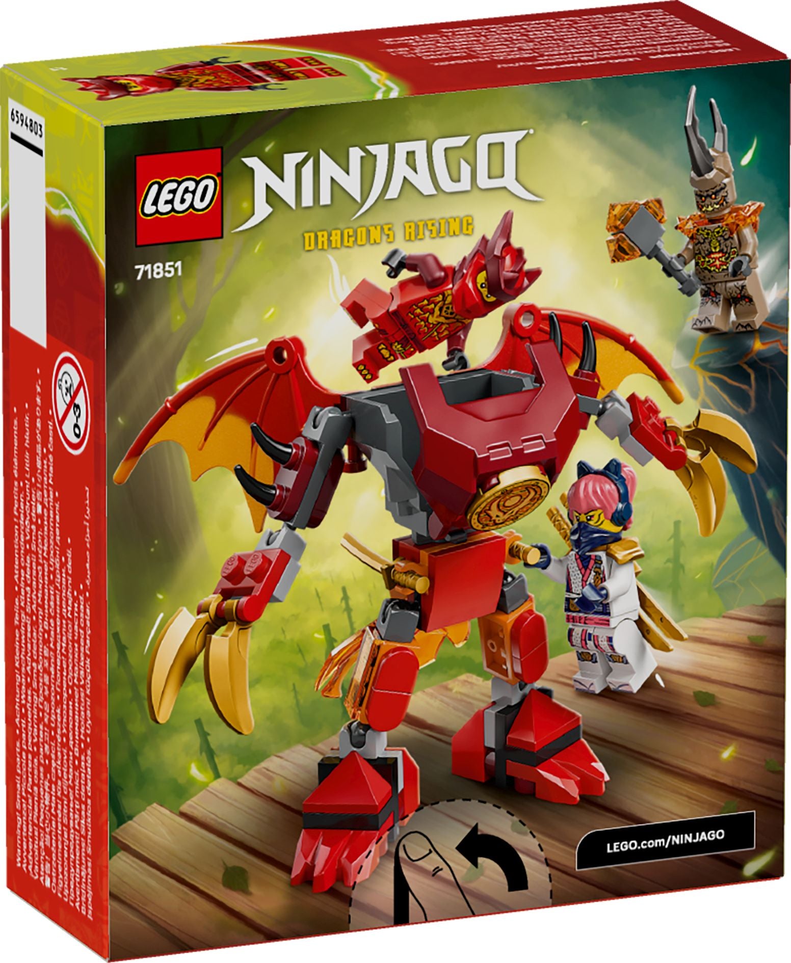 LEGO Ninjago Kais Drachen-Mech Battle Set 71851 - Bild 1
