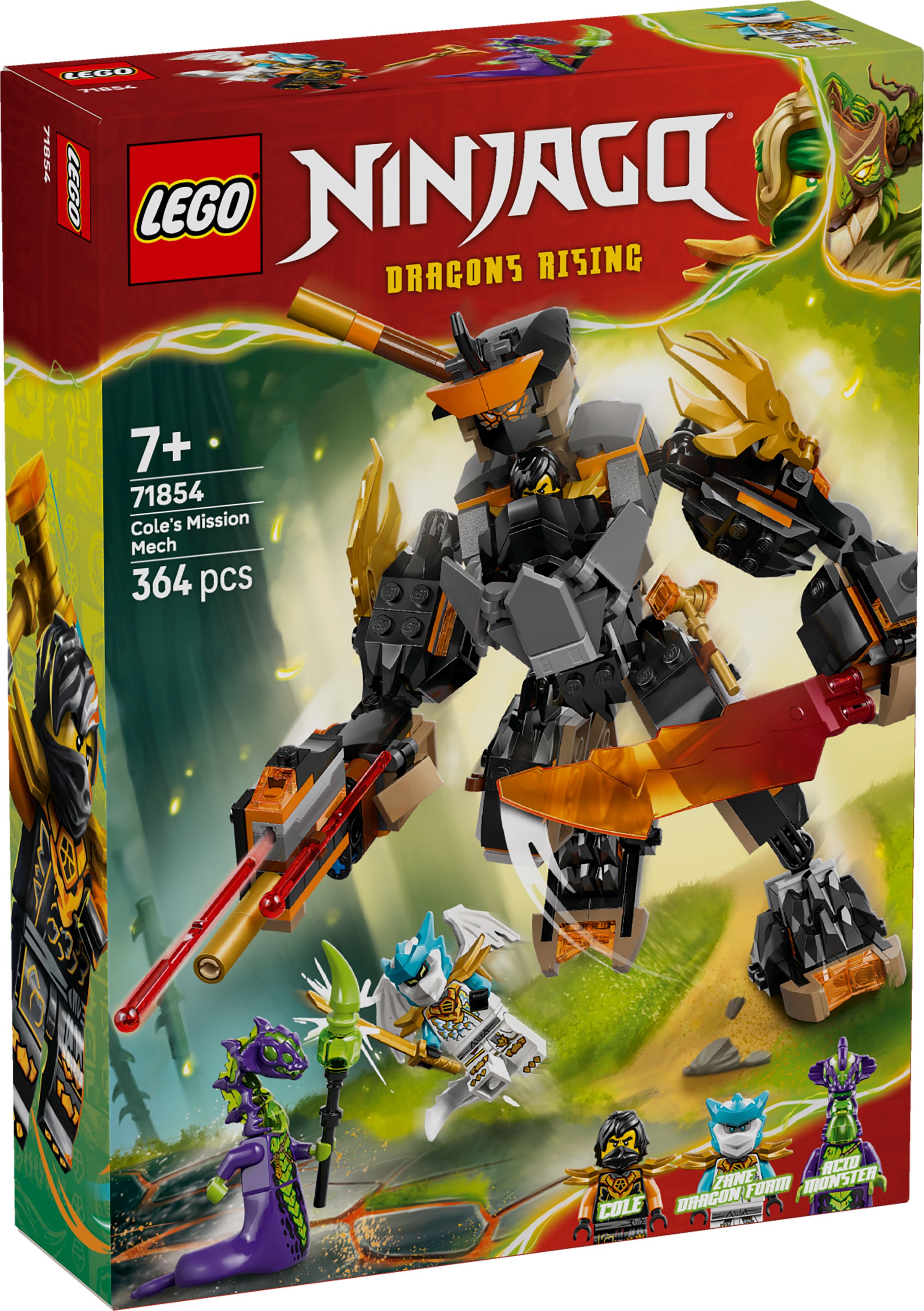 LEGO NINJAGO Coles Action-Mech und Drachen-Zane 71854 - Bild 1