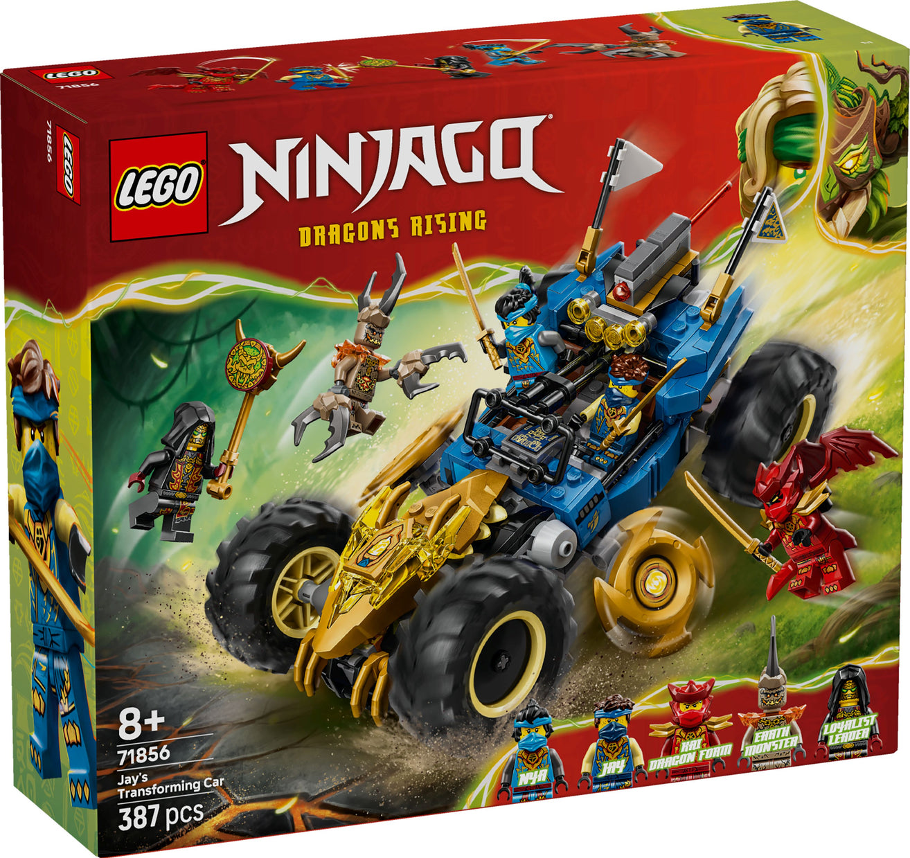 LEGO NINJAGO Jays Transformationsflitzer 71856