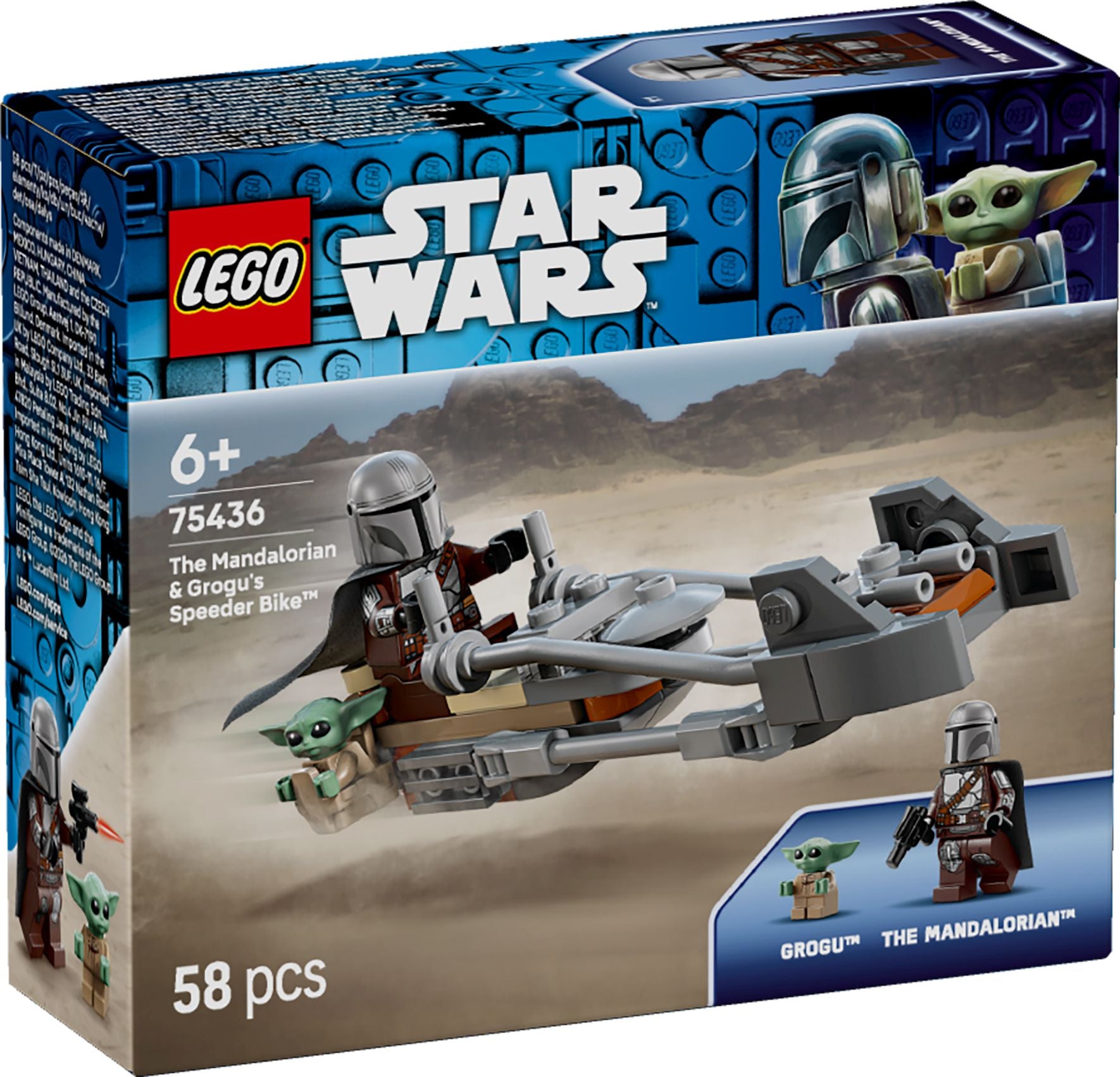 LEGO Star Wars™ 75436 Der Mandalorianer und Grogu auf ihrem Speeder Bike™ - Bild 1